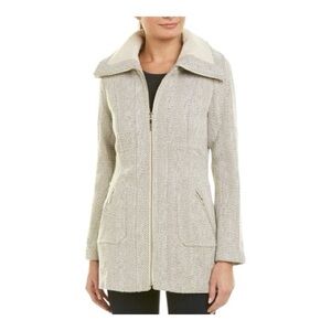 Women's Kenzie Tweed Wool Blend Coat Size Large